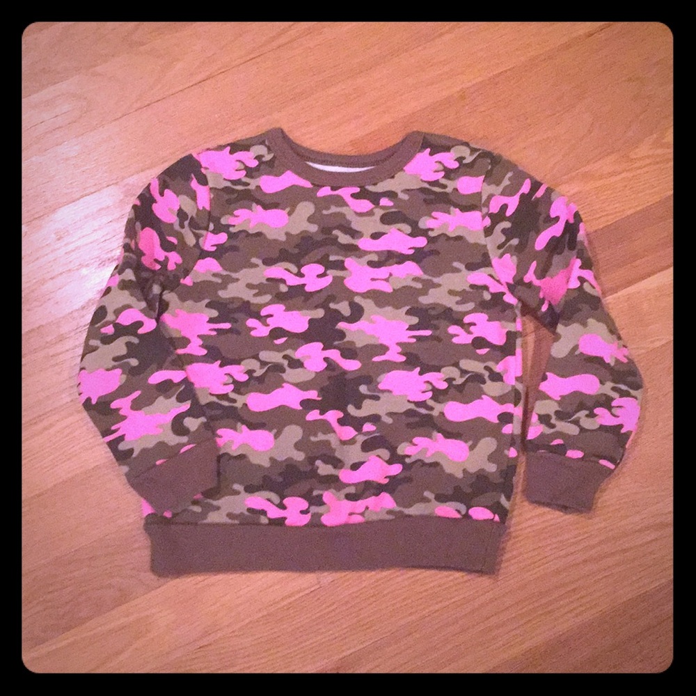 Garanimals Pink Camo Sweater Girls Size 4T